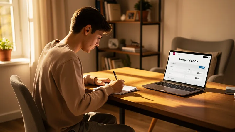Person signing a check in a home office.